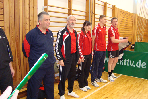 Aufstellung vor dem Spiel