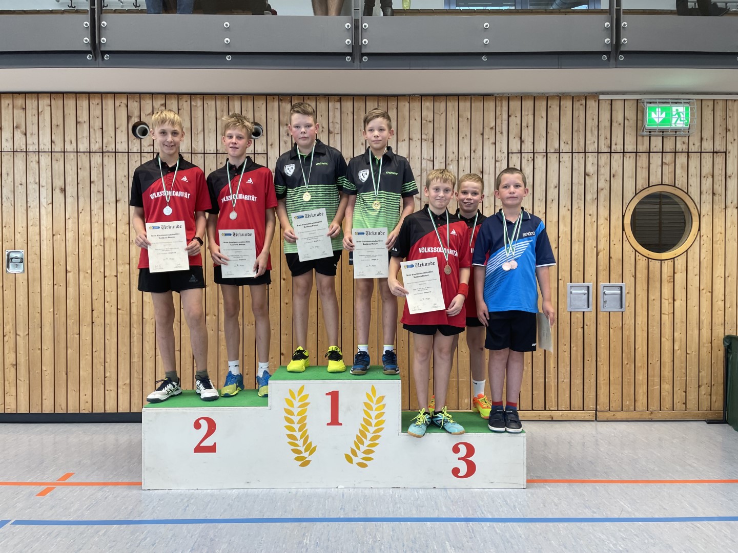 Siegerehrung der Jugend 13 - Jungen Doppel - Foto von Holger Weß