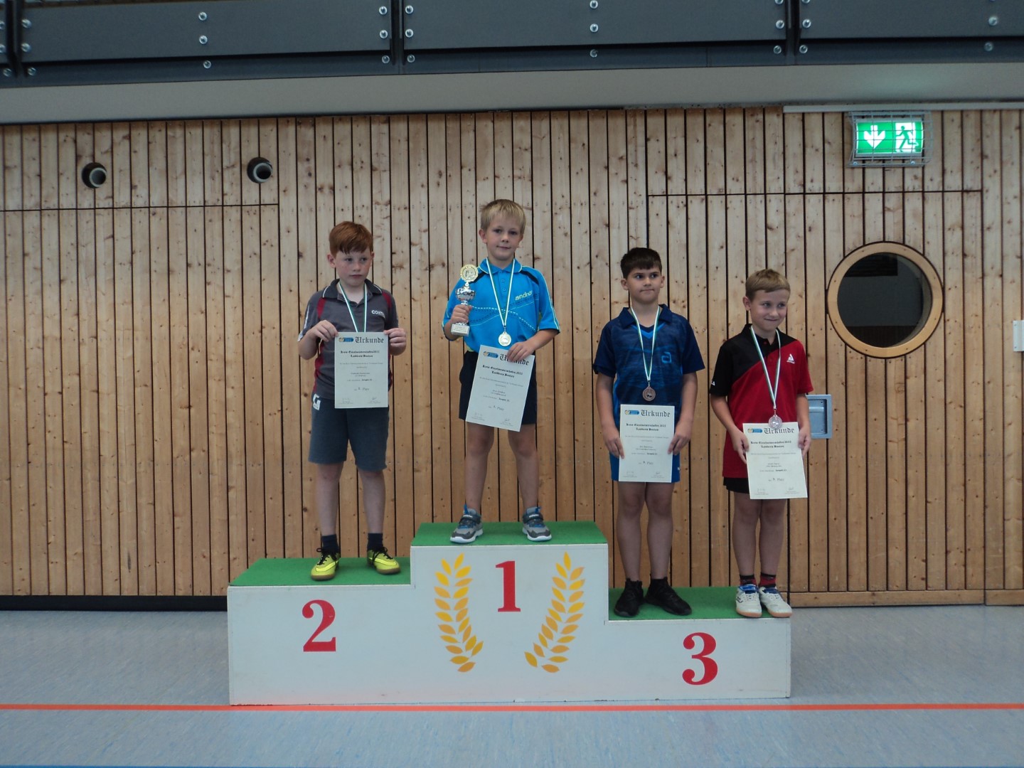 Siegerehrung der Jugend 11 - Jungen Einzel - Foto von Ines Mietzsch