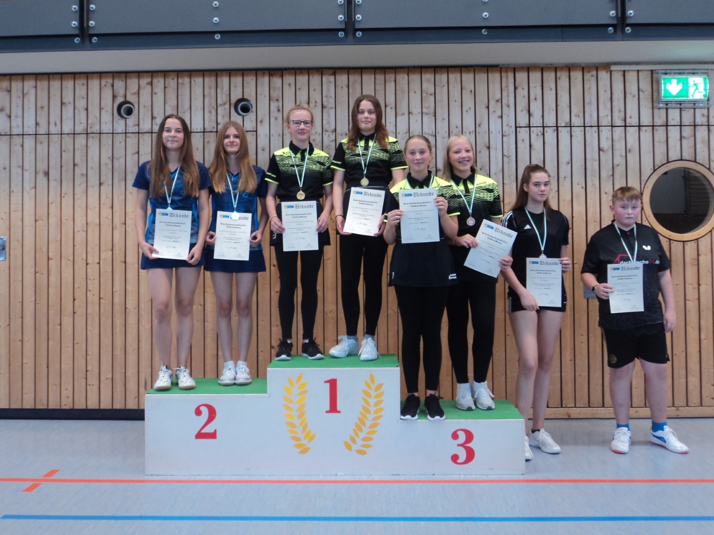 Siegerehrung der Jugend 15 - Mädchen Doppel - Foto von Ines Mietzsch