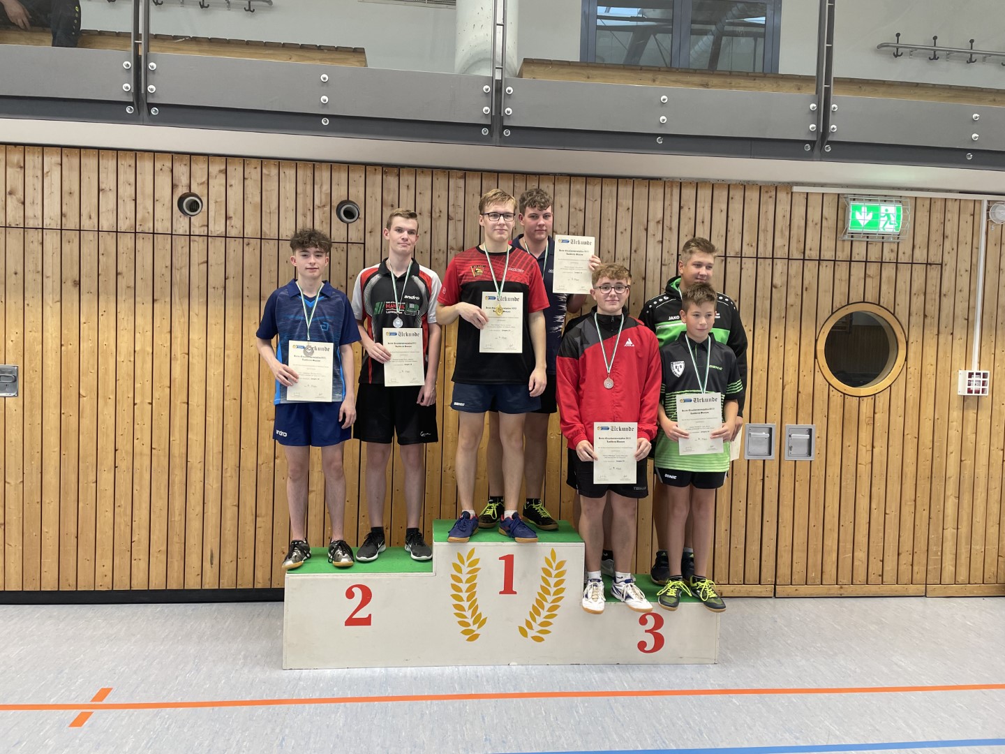 Siegerehrung der Jugend 19 - Jungen Doppel - Foto von Holger Weß