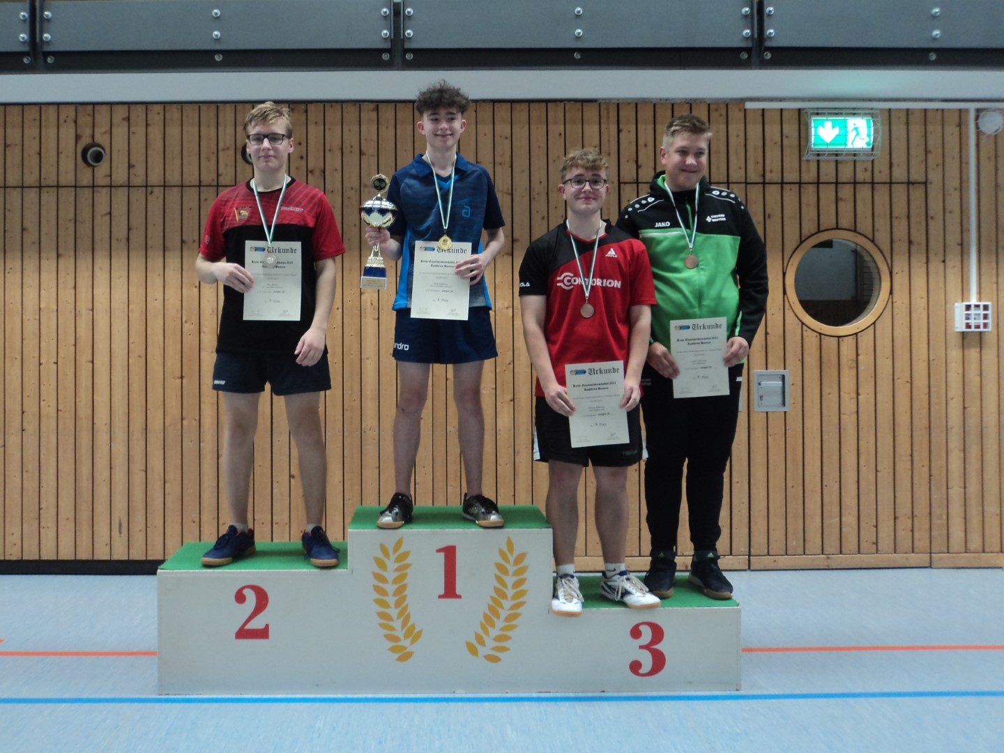 Siegerehrung der Jugend 19 - Jungen Einzel - Foto von Ines Mietzsch