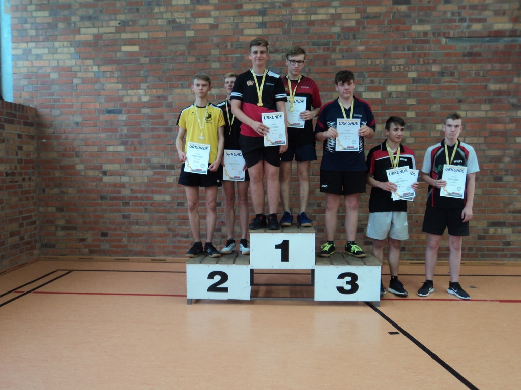 Siegerehrung der Jugend 19 - Jungen Doppel - Foto von Ines Mietzsch