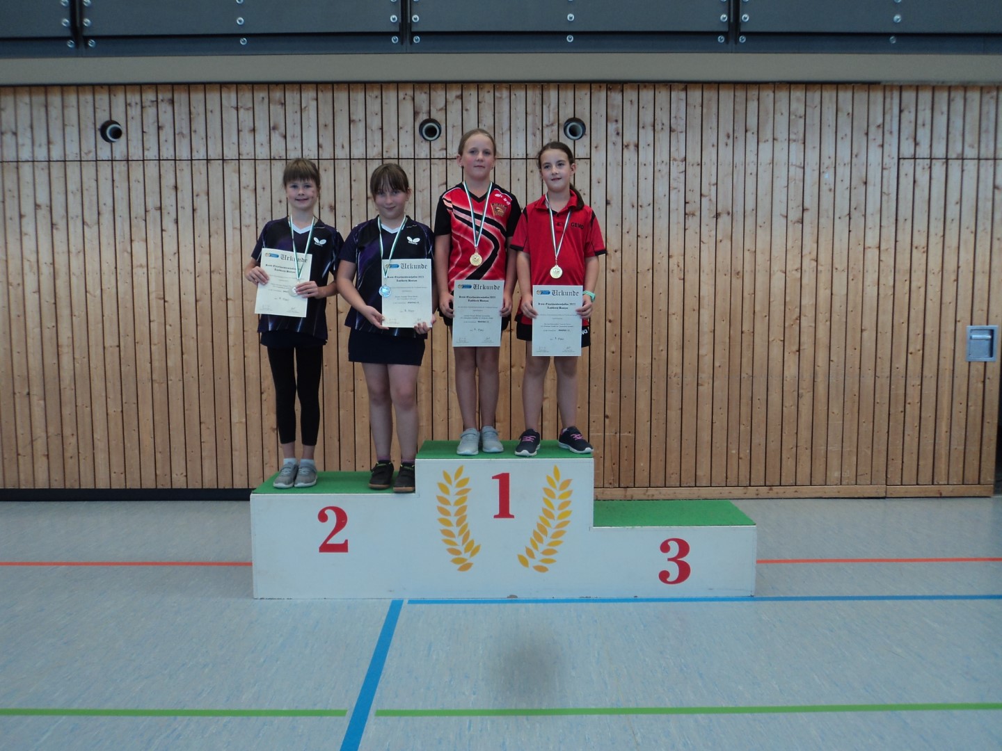 Siegerehrung der Jugend 11 - Mädchen Doppel - Foto von Ines Mietzsch