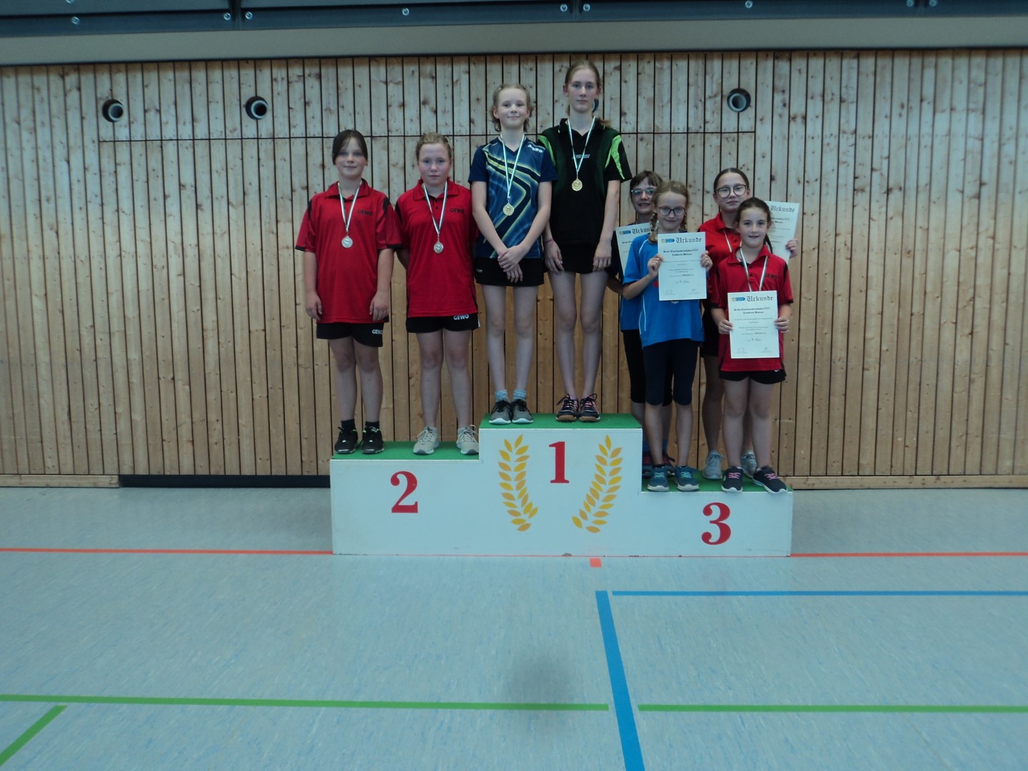 Siegerehrung der Jugend 13 - Mädchen Doppel - Foto von Ines Mietzsch