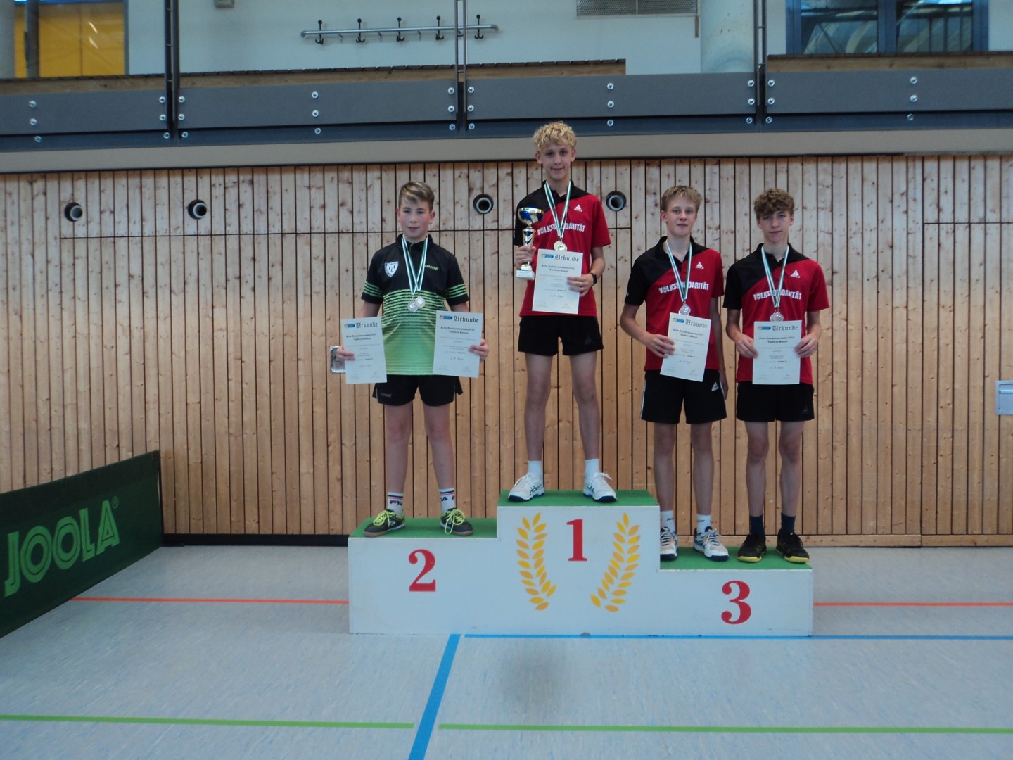 Siegerehrung der Jugend 15 - Jungen Einzel - Foto von Ines Mietzsch