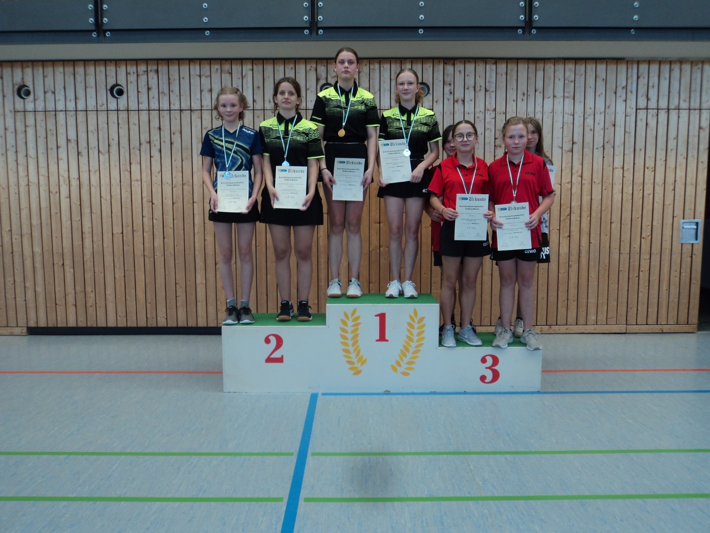 Siegerehrung der Jugend 15 - Mädchen Doppel - Foto von Ines Mietzsch