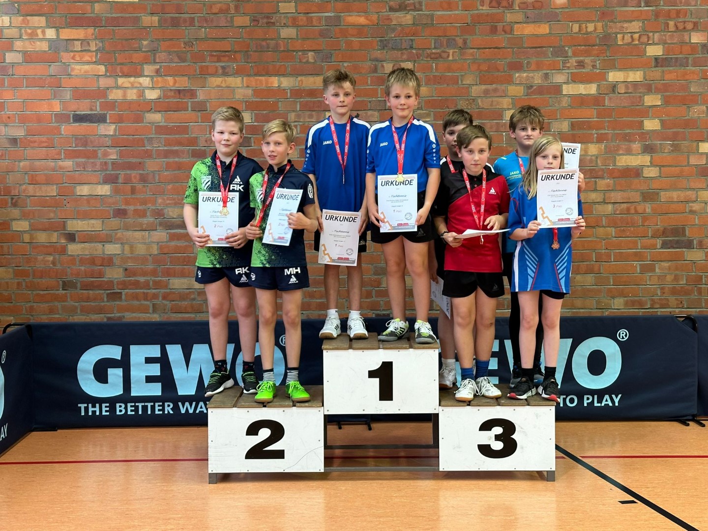 Siegerehrung der Jugend 11 - Jungen Doppel - Foto von Ines Mietzsch