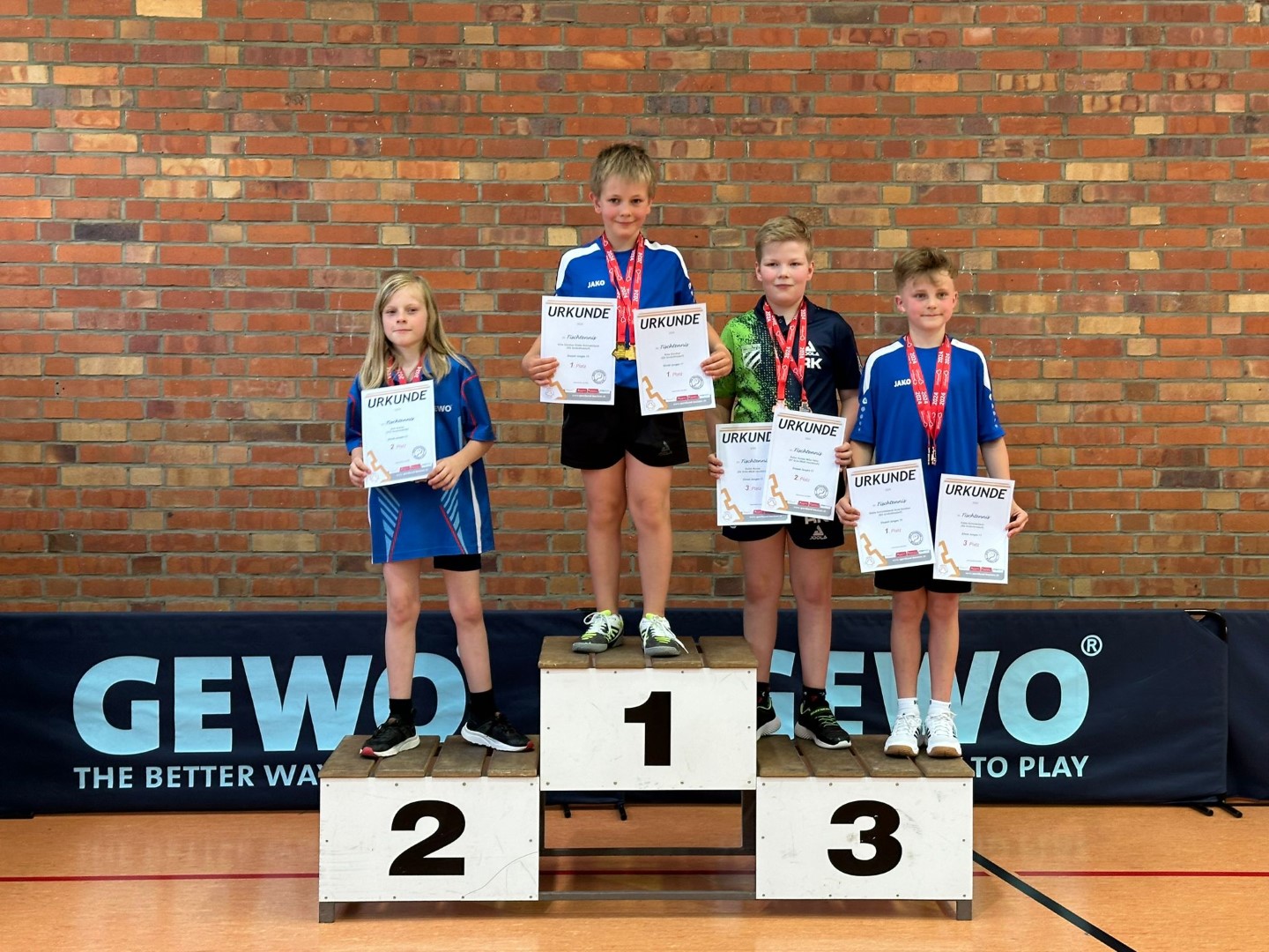 Siegerehrung der Jugend 11 - Jungen Einzel - Foto von Ines Mietzsch