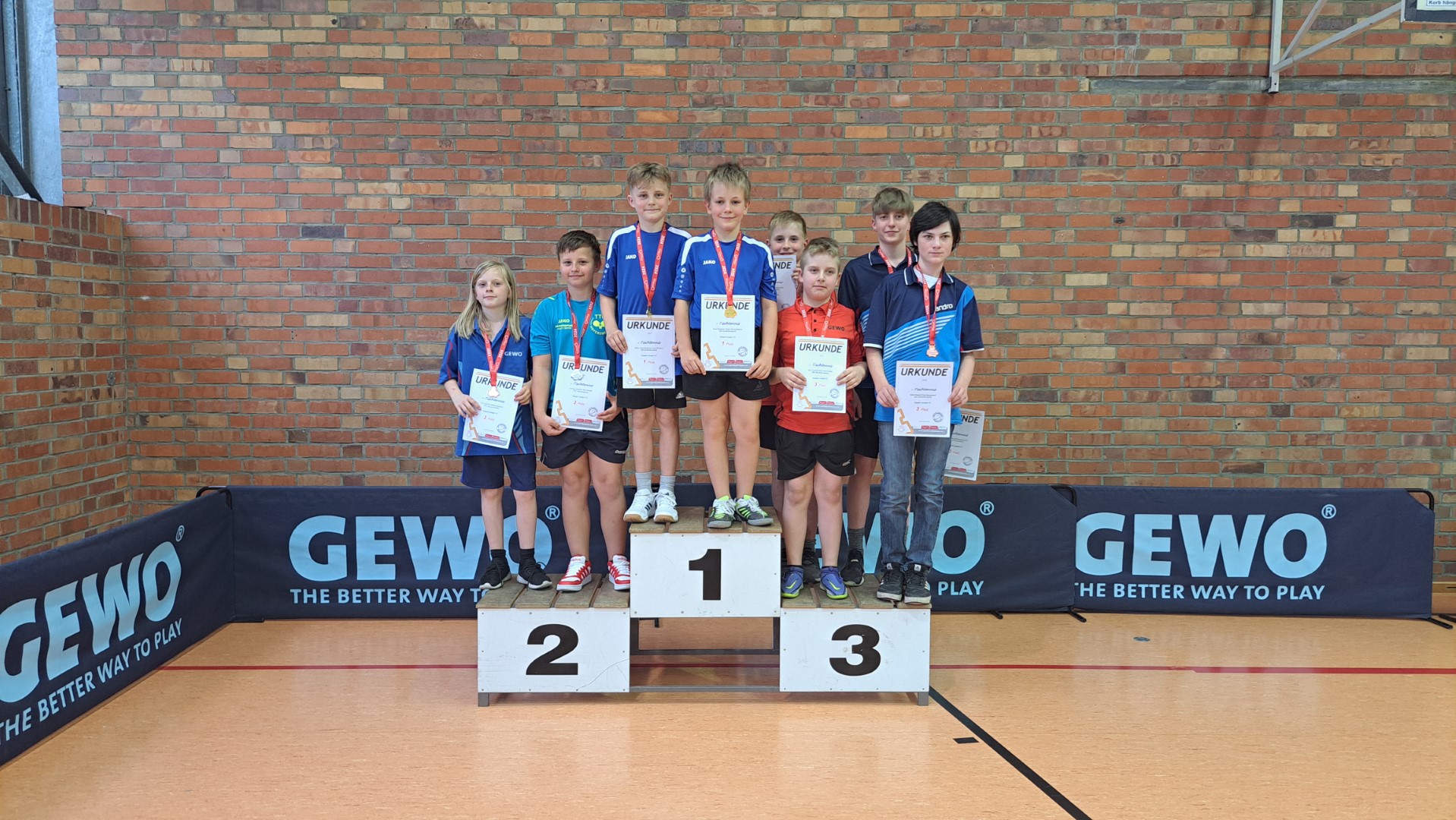 Siegerehrung der Jugend 13 - Jungen Doppel - Foto von Ines Mietzsch