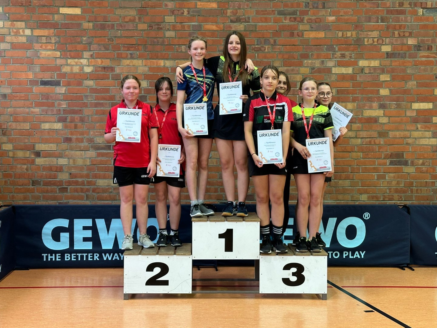 Siegerehrung der Jugend 15 - Mädchen Doppel - Foto von Ines Mietzsch