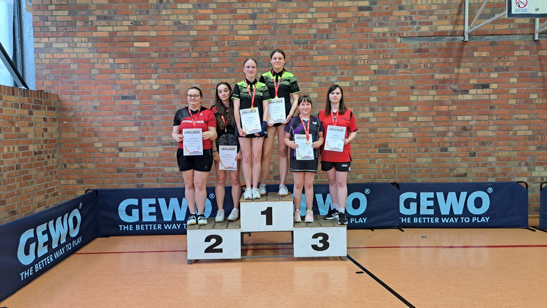 Siegerehrung der Jugend 19 - Mädchen Doppel - Foto von Ines Mietzsch