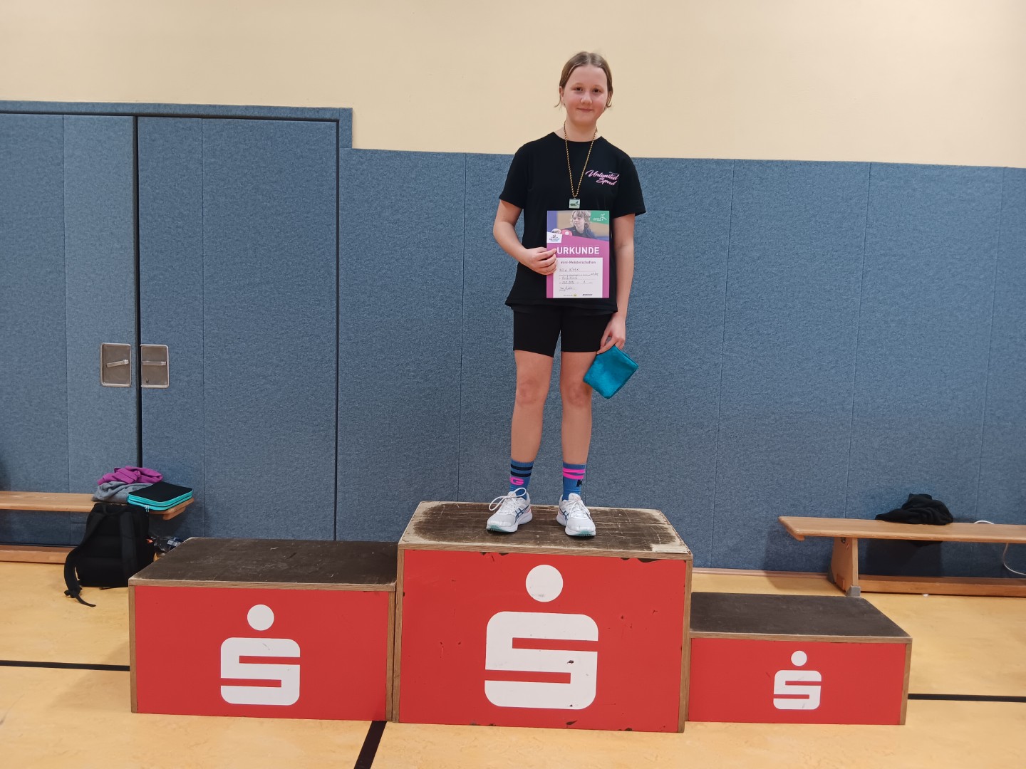 43. Mini-Meisterschaften 2026 beim Kreisentscheid im Kreis Bautzen in Hochkirch - Siegerehrung bei den Mädchen in der Altersklasse 11-12 Jahre - Foto von Ines Mietzsch